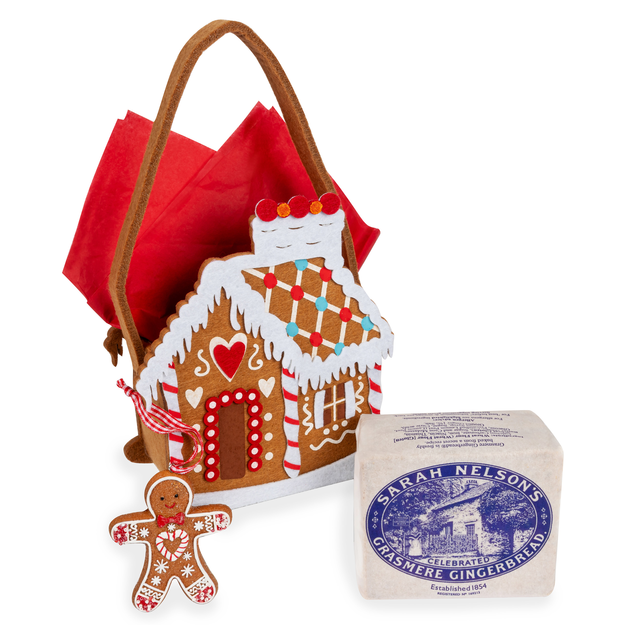 ‘Iced’ Gingerbread Cottage Christmas Goodie Bag | Grasmere Gingerbread